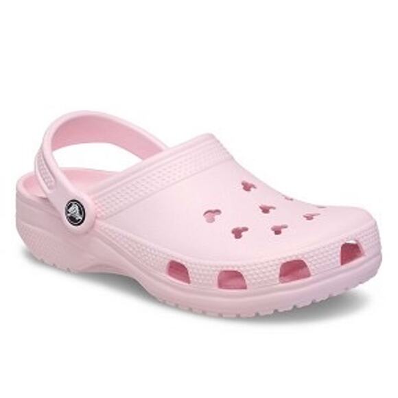 Nwot Disney Parks Adult Crocs Mickey Icons Blush Pink women’s size 7 Shoes - Picture 2 of 8